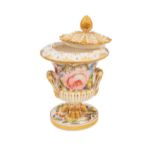 Royal Crown Derby Miniature Porcelain Urn, 19th Century