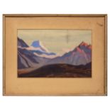 Nikolai Konstantinovich Roerich (1874 - 1947), A painting from the Himalaya Series (c. 1925 - 1927)