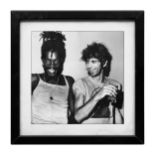 A photographic print of Keith Richards and Peter Tosh