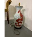 Foo dog lamp stand