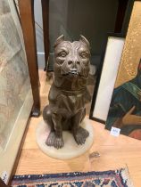 Mid 20th century, cast of French bulldog