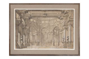 Galli da Bibiena family, Late 17th / Early 18th Century, A palazzo interior