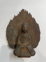 NO RESERVE: A cast iron Buddha