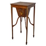 NO RESERVE: Edwardian, painted mahogany work table