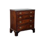 George III, A mahogany chest of drawers
