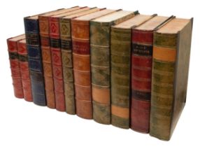 NO RESERVE: A set of 12 wooden dummy books, with colourful faux leather spines