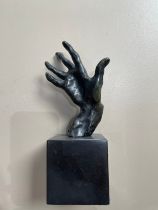 NO RESERVE: After Rodin, A bronze sculpted study of a hand