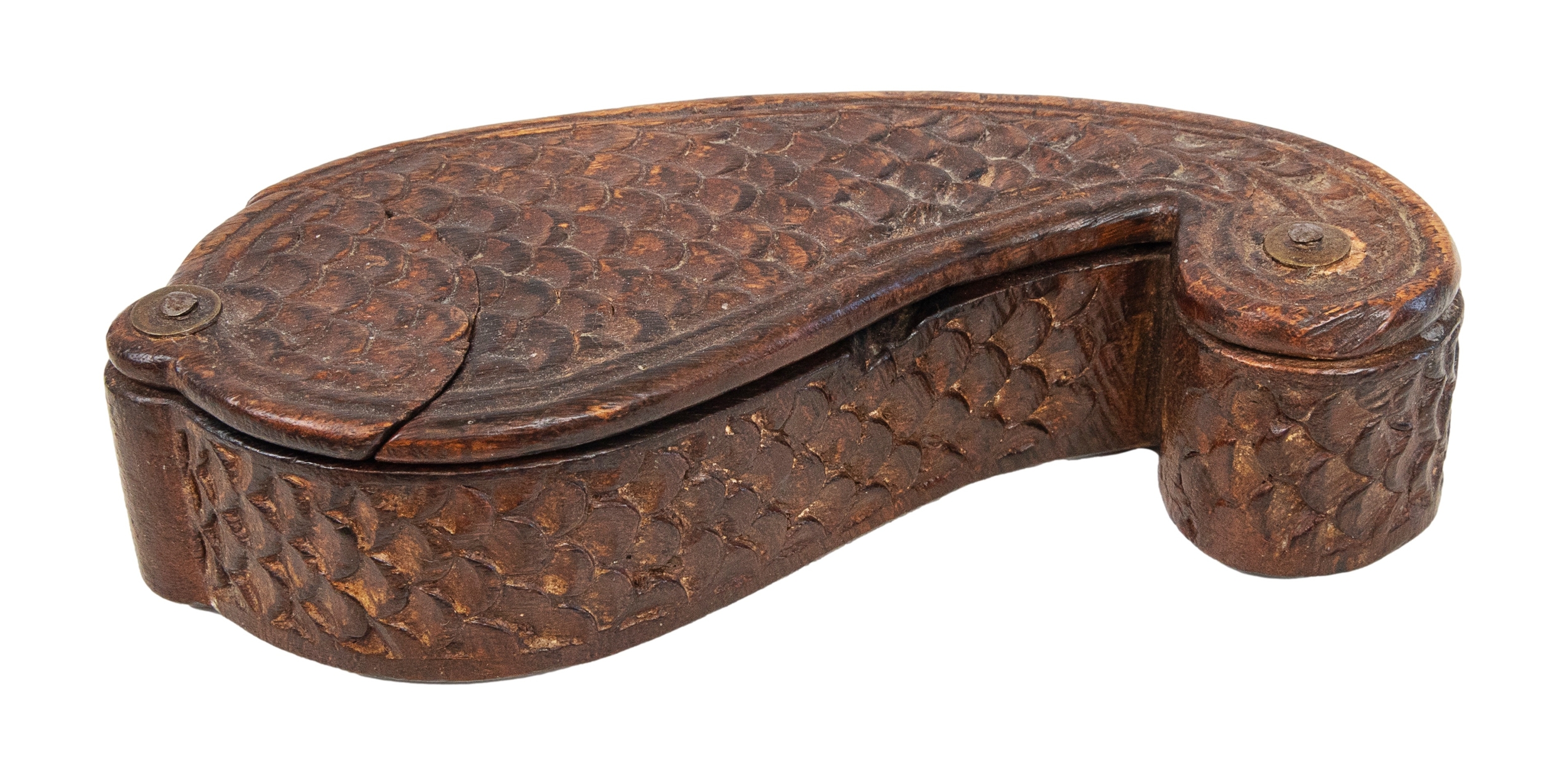 NO RESERVE: Indian, Late 19th/Early 20th Century, A carved fruitwood tikka box