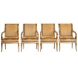 French Empire, A set of four fauteuils