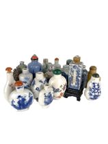 Chinese, Antique and later, A collection of 23 snuff and scent bottles