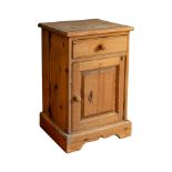 NO RESERVE: 19th Century, A small pine pot cupboard/bedside table