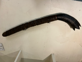 NO RESERVE: African, 19th/20th Century, A carved wooden horn