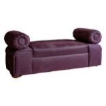 Bauhaus, A plum-upholstered end-of-bed/chaise lounge