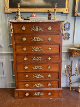 Late 18th century, A sommelier, mahogany and ormolu mounted