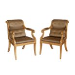 Régence, A pair of upholstered armchairs