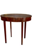 NO RESERVE: Early 19th Century, A mahogany oval occasional table, with chequered inlay