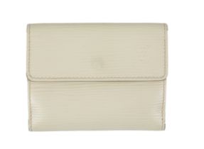 Louis Vuitton, A white epi leather wallet/coin purse