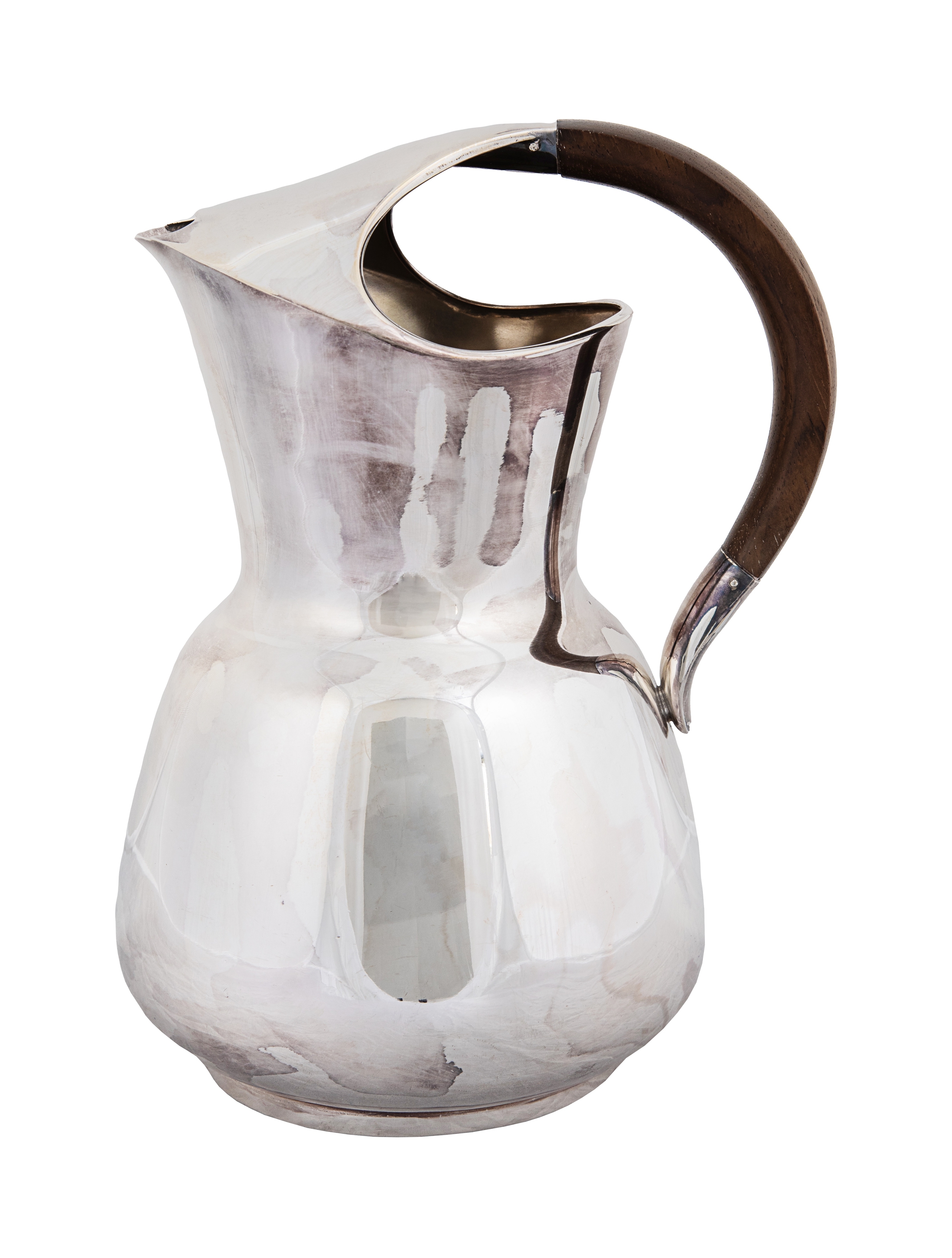 NO RESERVE: Denmark, Mid-Century, A sterling silver water jug