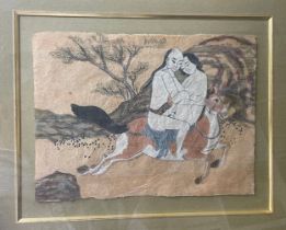 Japanese, Edo period (?), A set of three shunga drawings