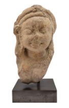Indian, Classical period, A stone/marble (?) deity head