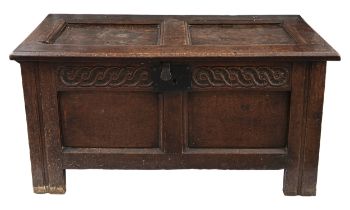 Late 17th/Early 18th Century, A small oak coffer