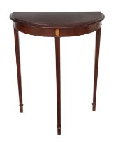 20th Century, An Adams style demi-lune side table