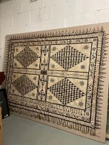 Fijian, 19th/Early 20th Century, A large decorative 'Tapa' barkcloth design