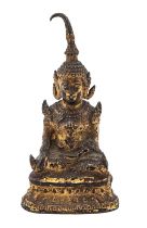 NO RESERVE: A gilt bronze buddha