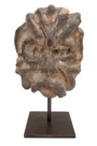 British, Medieval, A stone carving of a Green Man