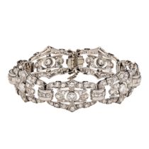 Art Deco, A diamond and platinum bracelet