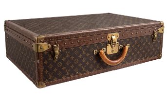 Louis Vuitton, An extra large monogram canvas trunk