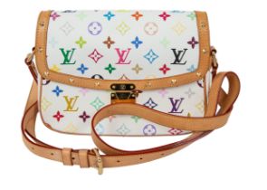 Louis Vuitton, A multicolore monogram leather Sologne handbag/cross-body bag