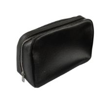 Louis Vuitton, A black taiga leather gentlemen's toiletry pouch