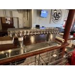 16 TAP BEER TOWER W/ 16 PERLICK TAPS, AND PUMPS (16 FOX BRAND) (PUMPS LOCATED IN THE WALK-IN COOLER)