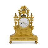 A Directoire Gilt-Bronze Mantel Clock, Circa 1800