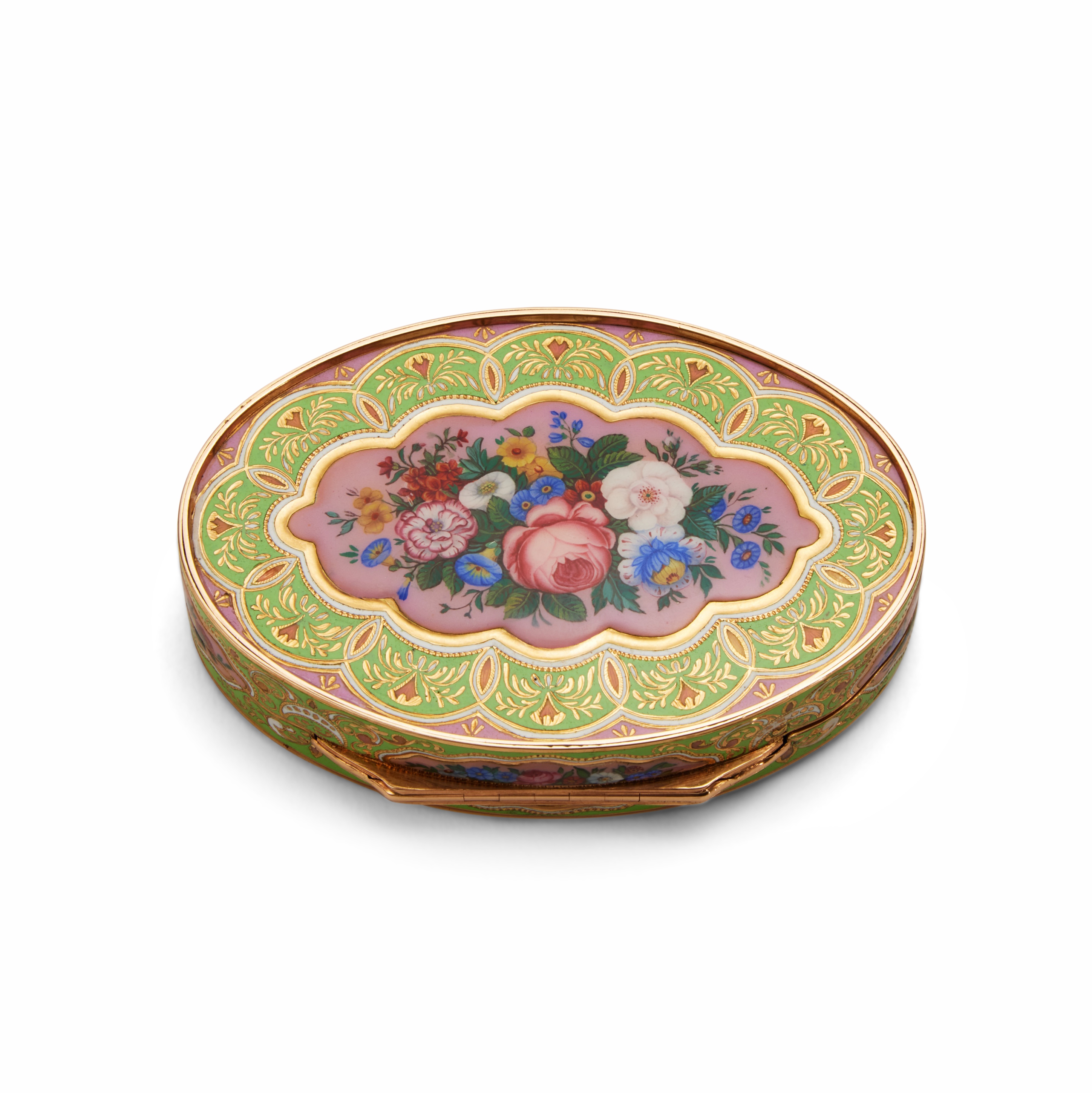A Swiss Enameled Gold Snuff Box For The Turkish Market, Probably Geneva, Circa 1830 - Image 2 of 5