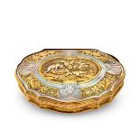 A German Gold and Mother of Pearl Snuff Box, Probably Dresden, Circa 1730