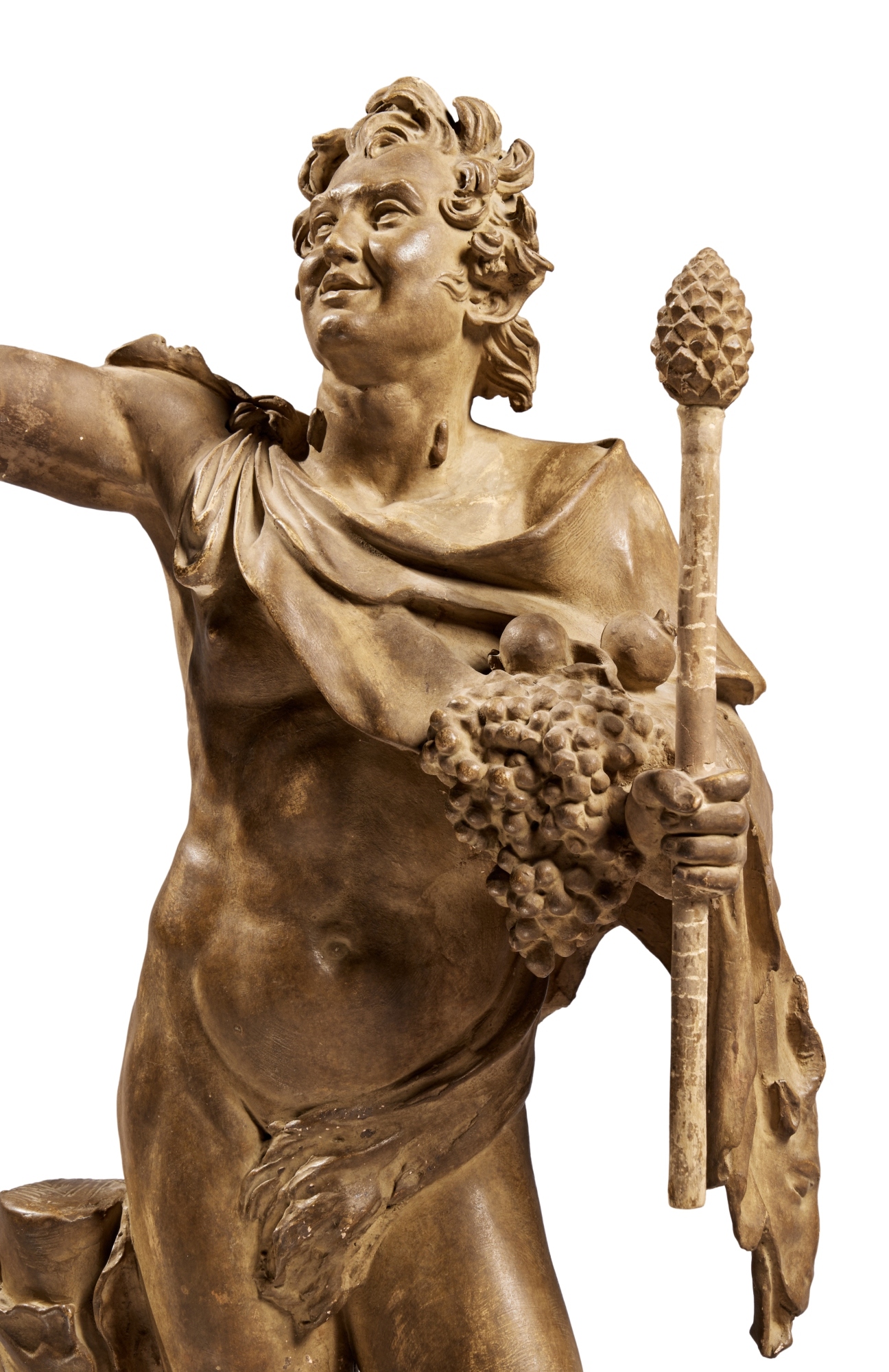 An Italian Terracotta Figure of a Faun, 19th Century - Image 5 of 10