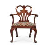 A George II Mahogany Open Armchair in the Manner of William Hallett, Circa 1740