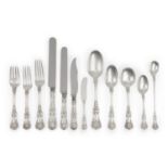 An American Silver English King Pattern Flatware Service, Tiffany & Co., New York, First Half 20th C