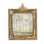 A Northern Italian Baroque Gilt and Repouss&#233; Metal-Mounted Mirror, Circa 1700, probably Venice