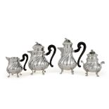 An Italian Silver Four-Piece Tea Set, Buccellati, Milan, 20th Century