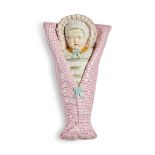 A Meissen Figure of a Swaddled Baby, Late 19th Century