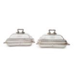 A Pair of George III Silver Entr&#233;e Dishes and Covers, Benjamin Smith II & James Smith III, Lond