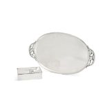 A Danish Silver Blossom Pattern Tray, No. 2E, Georg Jensen Silversmithy, Copenhagen, 2012