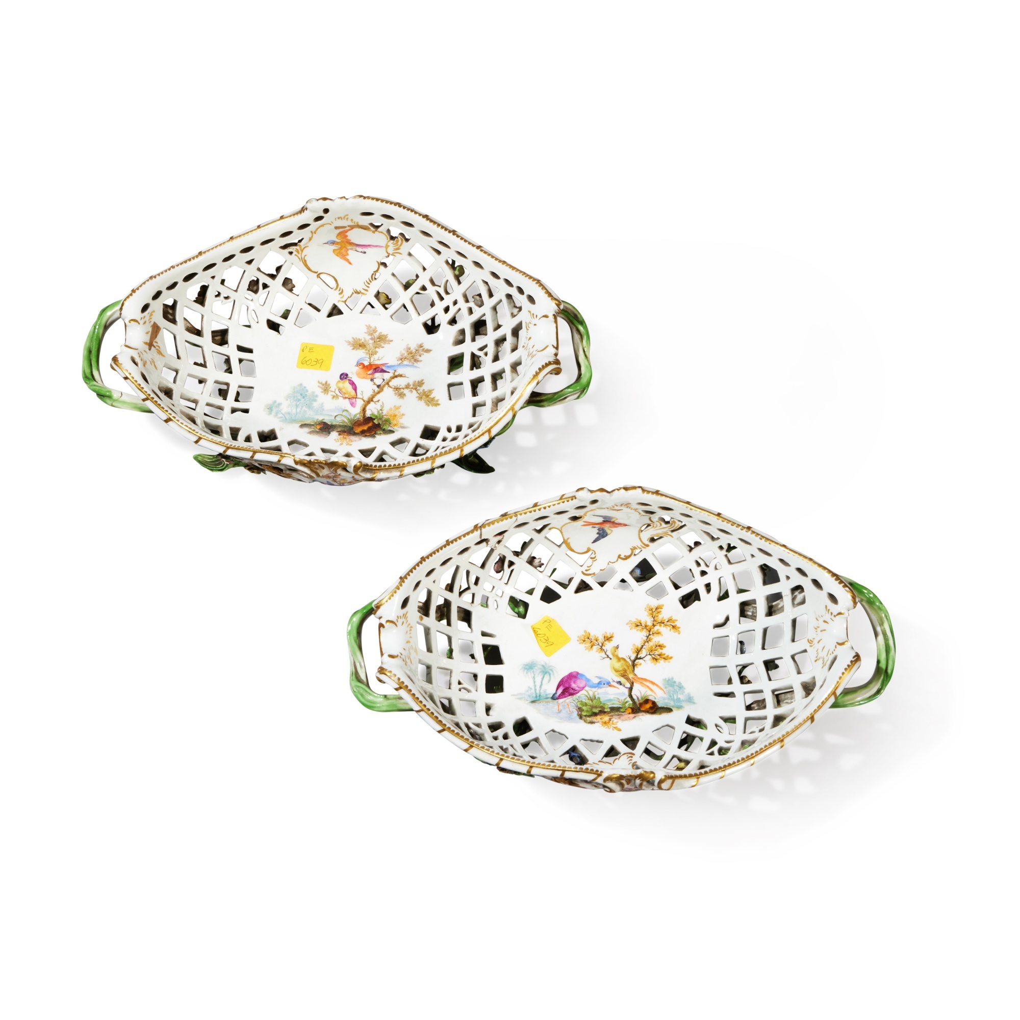 A Pair of Meissen Reticulated Footed Baskets, Circa 1770 - Image 4 of 4