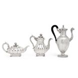 A George III Silver Teapot And Coffee Pot, Rebecca Emes & Edward Barnard, London, 1828