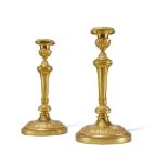 A Pair of Louis XVI Gilt-Bronze Candlesticks, Circa 1780