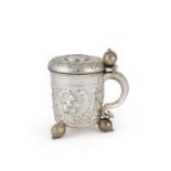 A Scandinavian Silver Tankard, Dated 1695