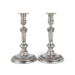 A Pair of Louis XV Silver Candlesticks, Jean Mauzi&#233;, Paris, 1734